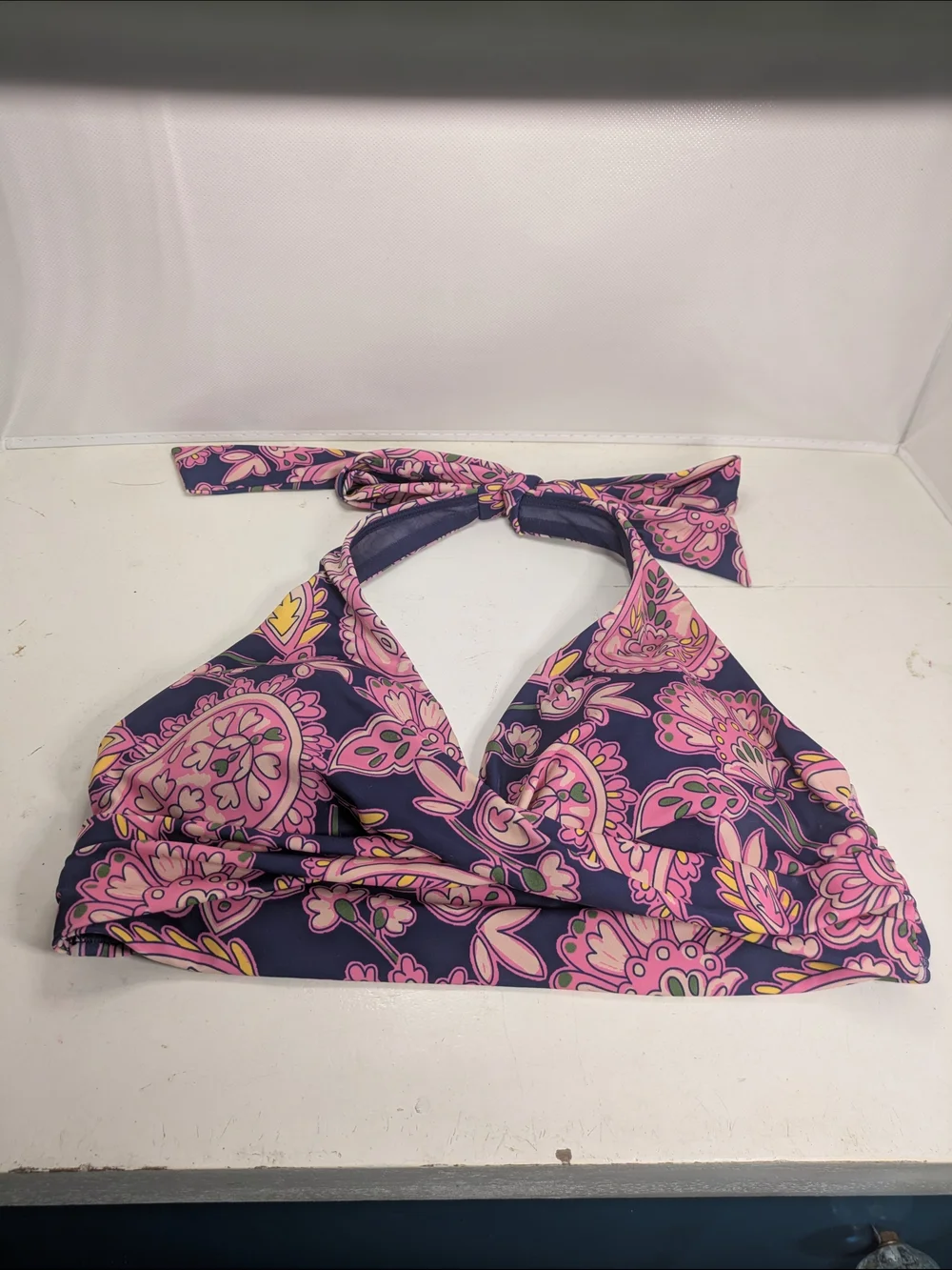Boden Bikini Levanzo Halter Bikini Navy Paisley Terrace Size 6
